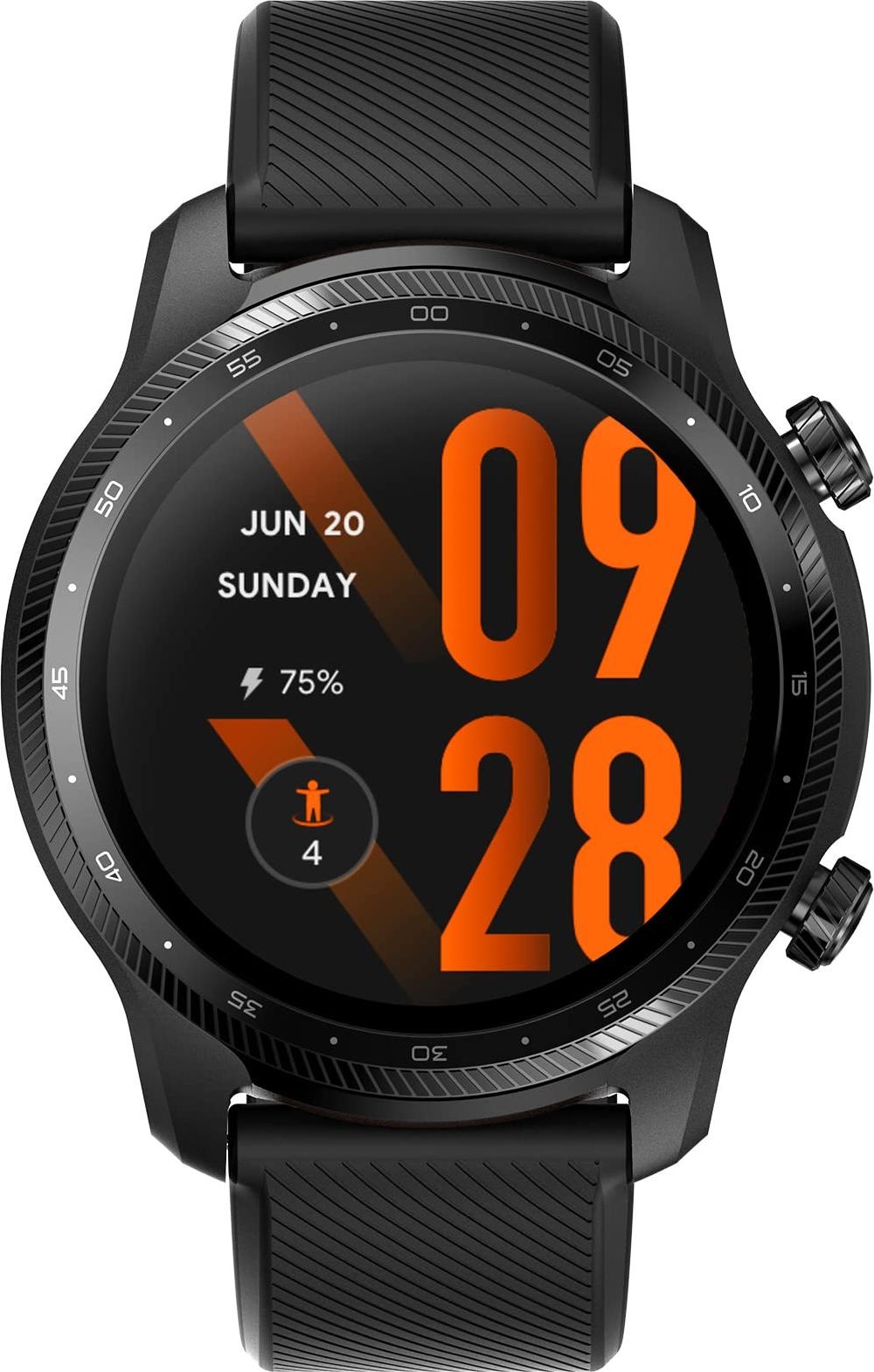 Mobvoi TicWatch Pro 3 Ultra GPS (47 mm, Nylon, Edelstahl, One Size), Sportuhr + Smartwatch