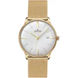 JUNGHANS Meister MEGA Solar Milanaiseband Gold 38 mm 59/7600.46