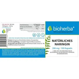 Bioherba Näturliches Naringin Kapseln 100 St.
