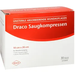 Saugkompressen unsteril 10x20cm Draco