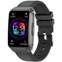 knauermann Neo 2 Band 44 mm Schwarz Lederarmband Schwarz