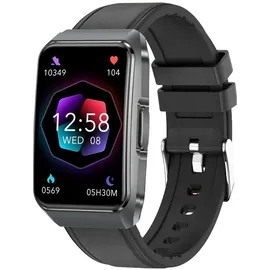 knauermann Neo 2 Band 44 mm Schwarz Lederarmband Schwarz