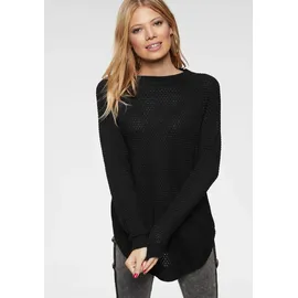 Aniston CASUAL Rundhalspullover Schwarz 36