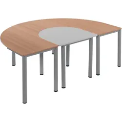 Tisch "halbes Oval"