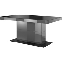 Esstisch Küchentisch Tisch 165-255x95cm grau hochglanz Glas Ausziehbar 70532055