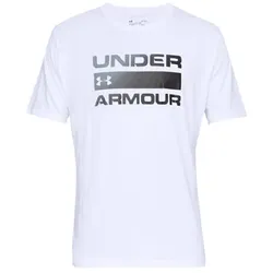 Under Armour Issue Wordmark T-Shirt Herren - weiß/schwarz -L