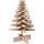 vidaXL Weihnachtsbaum Holz zum Schmücken beige 80 cm