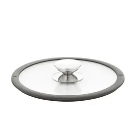 Berndes Glasdeckel , transparent/klar , Glas,Silikon Ø: 24