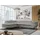 MKS Meble Ecksofa Sofa Grau, Wohnlandschaft L-Form mit Schlaffunktion und Bettkasten, Schlafsofa mit Bettkasten, Sofa mit Einstellbare Kopfstützen, Peter L ... - Hellgrau