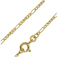 trendor 71811 Goldkette 333 Gold für Damen und Herren Figaro Diamantiert, 60 cm