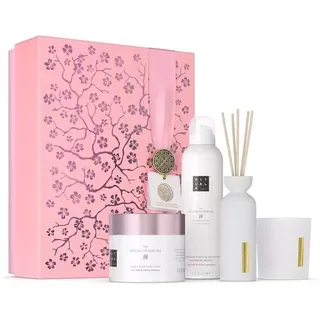 Gift Set L Duschschaum 200 ml + Body Cream 200 ml + Mini-Duftstäbchen 70 ml + Duftkerze 140 g