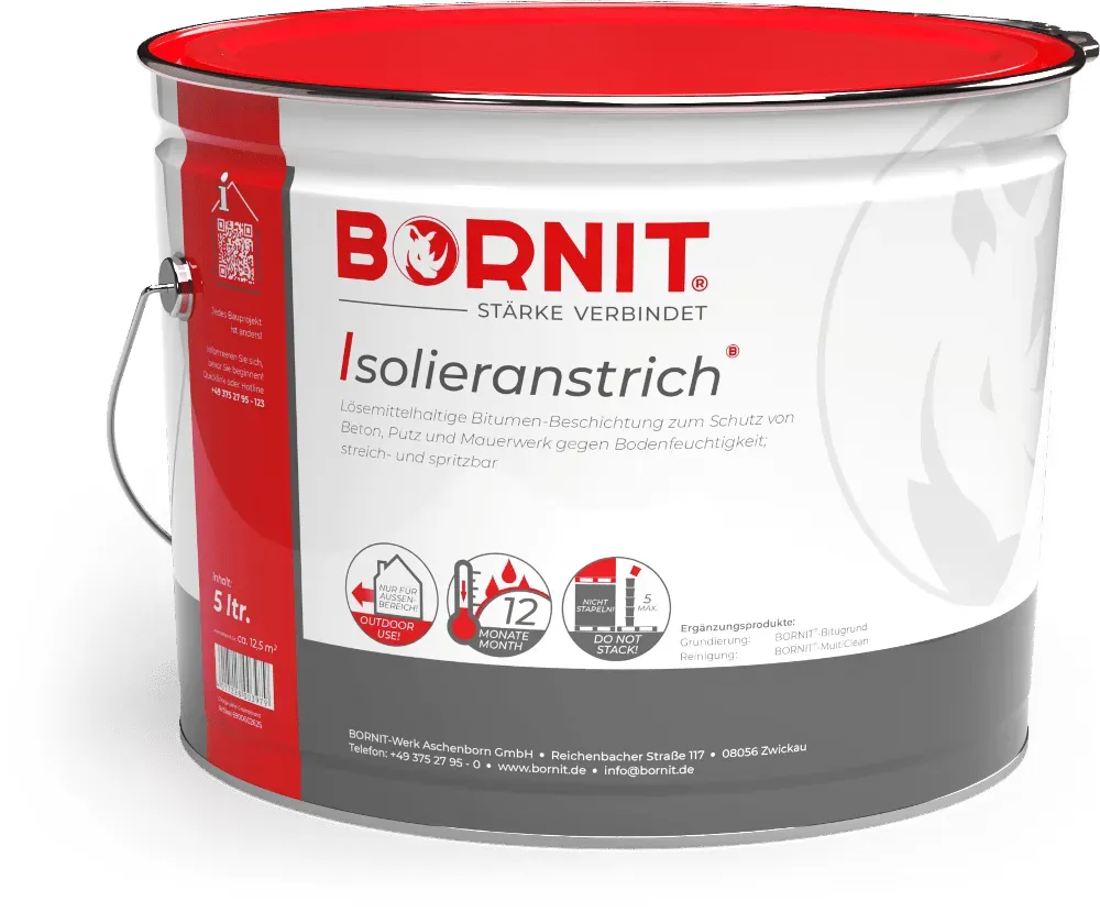 BORNIT Isolieranstrich - ungefüllter Bitumenanstrich - 5 ltr