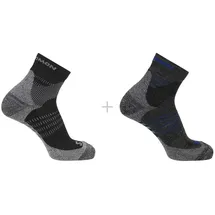 Salomon X Ultra Access Quarter Kurze Socken 2 Paare - Anthracite / Black - EU 39-41