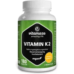 Vitamaze Vitamin K2 200 μg hochdosiert Tabletten mit Vitaminen 180 TABL