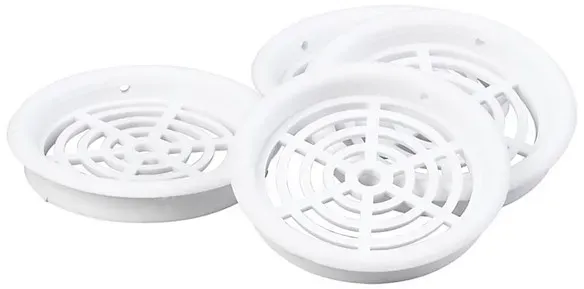 Cabinet grid Type 61.2 Ø60 mm white - 4 pcs.