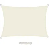 EUGAD Sonnensegel 200 g/m2 mit Befestigungsseilen, Premium HDPE, wetterfest, atmungsaktiv, dreieckig, rechter Winkel, wasser- und luftdurchlässig, für Terrasse, Garten, Balkon, Camping