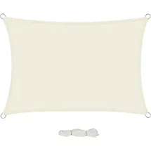 EUGAD Sonnensegel 200 g/m2 mit Befestigungsseilen, Premium HDPE, wetterfest, atmungsaktiv, dreieckig, rechter Winkel, wasser- und luftdurchlässig, für Terrasse, Garten, Balkon, Camping