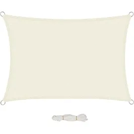 EUGAD Sonnensegel 200 g/m2 mit Befestigungsseilen, Premium HDPE, wetterfest, atmungsaktiv, dreieckig, rechter Winkel, wasser- und luftdurchlässig, für Terrasse, Garten, Balkon, Camping