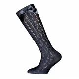 Ewers Kniestrümpfe Traforato Schleife in navy | 27-30