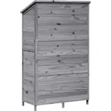 vidaXL Gartenhaus 1,07 x 0,56 m Grau