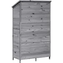 vidaXL Gartenhaus 1,07 x 0,56 m Grau