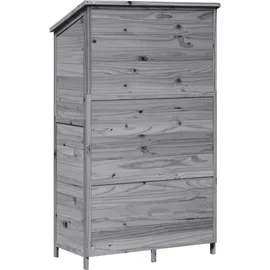 vidaXL Gartenhaus 1,07 x 0,56 m Grau