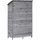 vidaXL Gartenhaus 1,07 x 0,56 m Grau