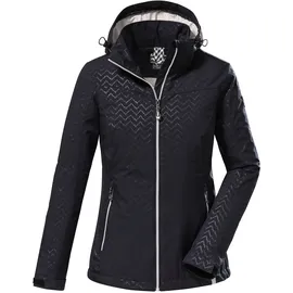 KILLTEC Damen Softshelljacke mit abzippbarer Kapuze KOS 176 WMN SFTSHLL JCKT, dunkelnavy, 44,