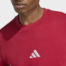 adidas ESSENTIALS SMALL LOGO SINGLE JERSEY rot XXL