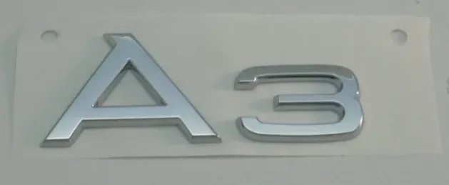 Audi A3 Schriftzug Chrom Aufkleber