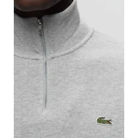 Lacoste Zip-Up High Neck Interlock Sweatshirt Schwarz L
