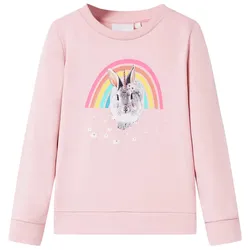 Kinder-Sweatshirt Hellrosa 128 - Bequem & Weich - 128