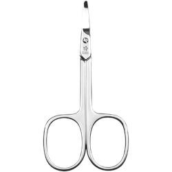 Pfeilring 9cm, Babyschere, abgerundete Spitze, großes Auge, vernickelt, in Blister - 1 Stück