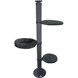 active cats Domestic Deckenspanner mit 3 Schlafplätzen schwarz