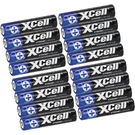 XCell 16x XTREME Lithium Batterie AAA Micro FR03 L92 XCell 4x 4er Blister