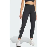 Adidas Damen 3 Stripes Leggings - Black / White, L