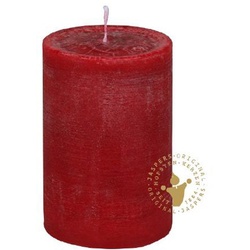 Jaspers Kerzen Rustic-Kerze Nordische Reifkerzen antik-rot 120 x 70 mm, 1
