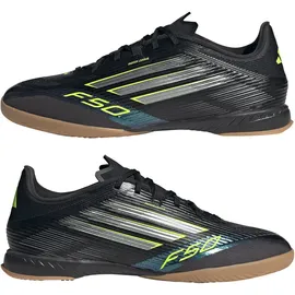 adidas F50 League IN JH7720 - Core black/iron met./lucid lemon 44