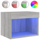 vidaXL Hängenachtschrank mit LED-Leuchten 3210 x 30 x 1010 cm Grau