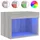 vidaXL Hängenachtschrank mit LED-Leuchten 3210 x 30 x 1010 cm Grau
