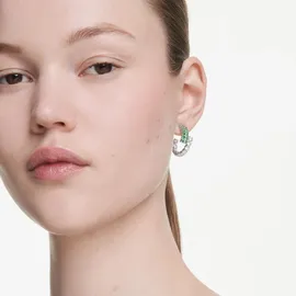 Swarovski Creolen Global Collection grün 5732264 rhodiniert