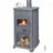 mit Herdplatte grau 5,4 kW