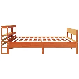 vidaXL Massivholzbett 180 x 200 cm Braun
