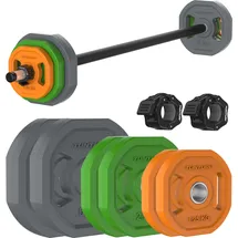 Tunturi Aerobic Pump Gewichteset Hantelset 20 kg grau / grün / orange / schwarz
