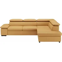 sit&more Ecksofa »Alcudia L-Form«, wahlweise mit Bettfunktion gelb