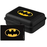 UNITED LABELS DC Comics Batman Logo Brotdose Lunchbox Butterbrotdose mit Trennwand Schwarz