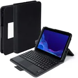 b2bworkplace Verde Tablet-Tastatur mit Tastatur kompatibel mit Samsung Galaxy Tab Active 4 Pro - Anti-Rutsch Funktion, abnehmbares Bluetooth Keyboard, Handschlaufe