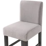 CHNSHOME Barhocker Stuhlhussen Stretch Bar Stuhlhussen Stuhlbezüge barhocker bezug mit Rückenlehne 4er Set