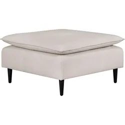 Polsterhocker ANDAS "ALVIK", beige, B:82cm H:48cm T:82cm, 100% Polyester, Hocker, Modul- zum eigenen Zusammenstellen. Passend zur Serie »Alvik«
