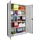 Stier Flügeltürenschrank, 1950x1200x400 mm, 4 Böden verzinkt, RAL 7035